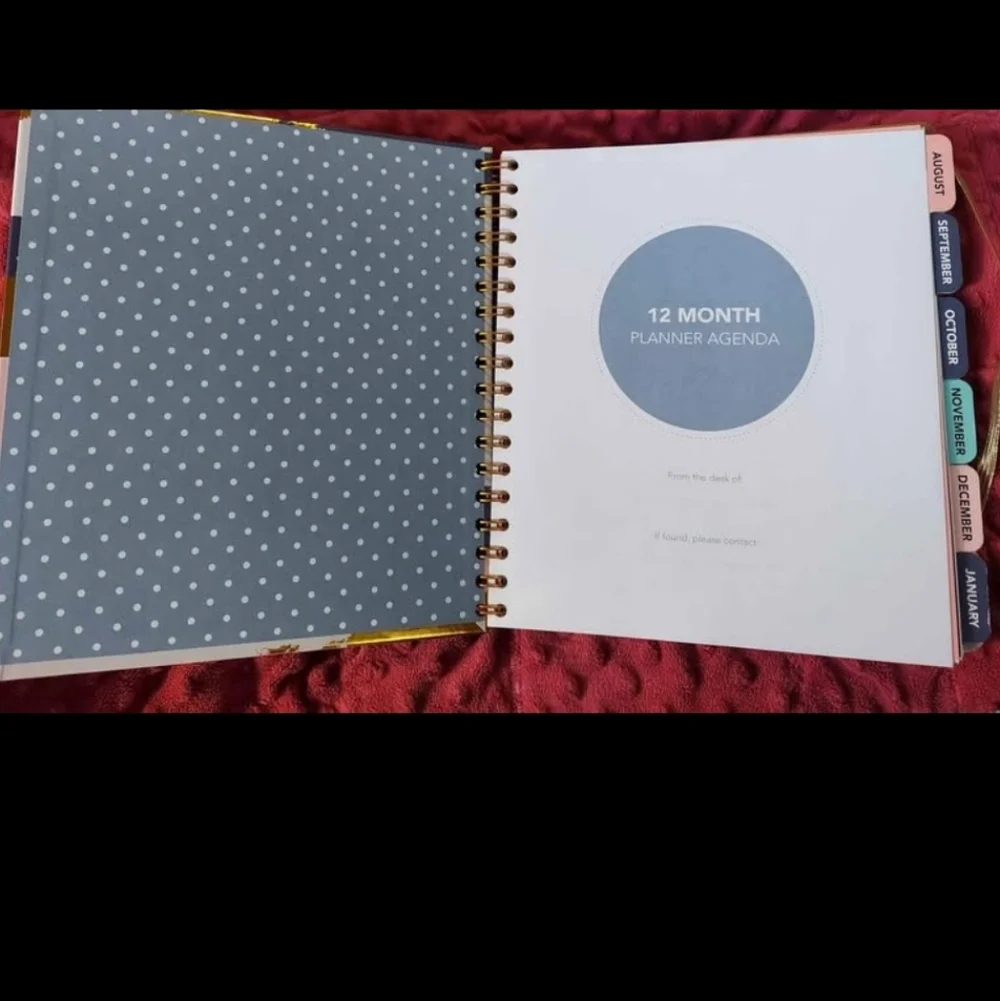 Gold and Multicolor Planner